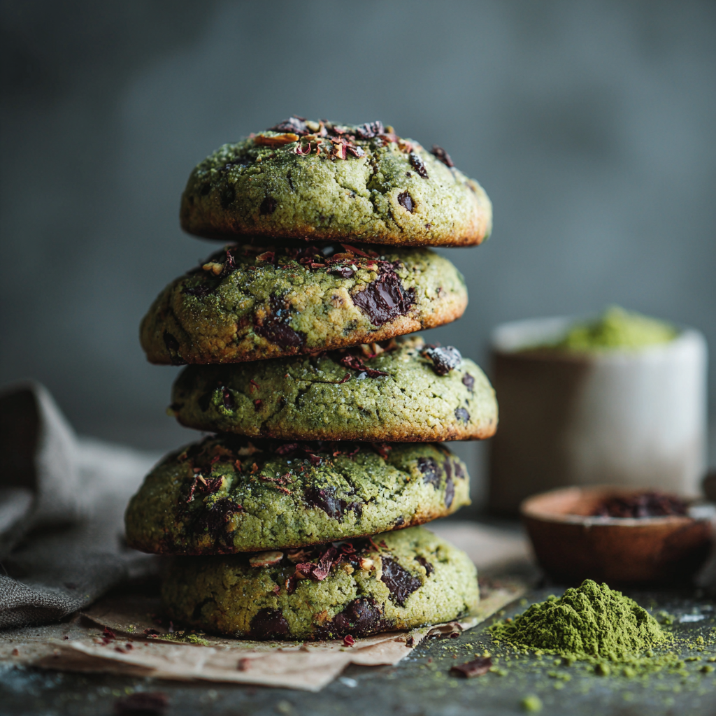 New York Tea Company matcha chocolate chip cookies